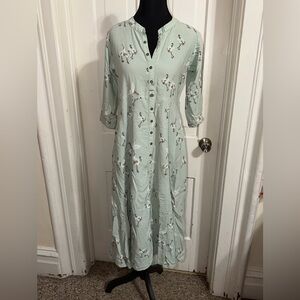 Women’s size large Mittoo Mint Green Dress